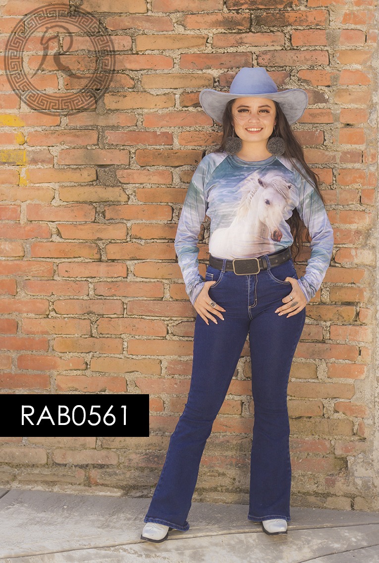 BLUSA MANGA LARGA PARA: DAMA, NIÑA - RAB0561